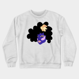 Afro Art Purple Crewneck Sweatshirt